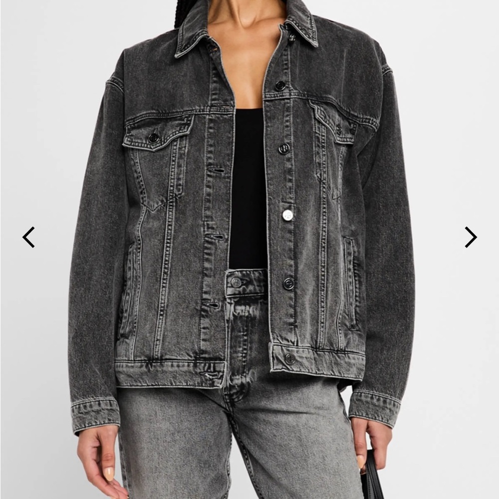 Anine Bing Charcoal Jean Jacket Rory